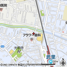 埼玉県春日部市大場1232周辺の地図