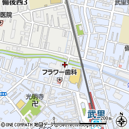 埼玉県春日部市大場1231周辺の地図