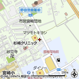 千葉県野田市宮崎56-38周辺の地図