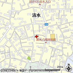 千葉県野田市清水662-2周辺の地図