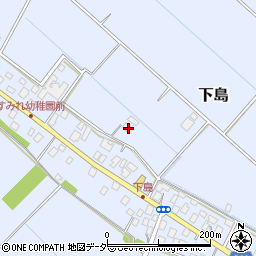 茨城県つくばみらい市下島周辺の地図