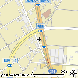 ローソン川越福田店周辺の地図