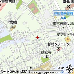 千葉県野田市宮崎64-28周辺の地図