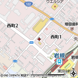 岩槻西町郵便局周辺の地図