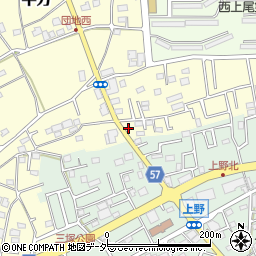 埼玉県上尾市平方4281周辺の地図