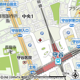 常陽銀行谷和原支店周辺の地図