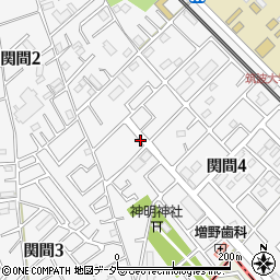 埼玉県坂戸市関間周辺の地図