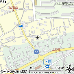 埼玉県上尾市平方4301-6周辺の地図