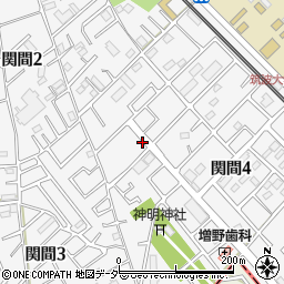 埼玉県坂戸市関間周辺の地図