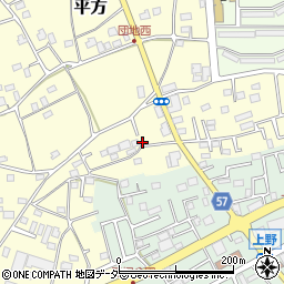 埼玉県上尾市平方4267-5周辺の地図