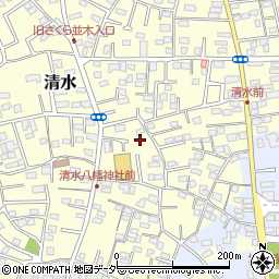 千葉県野田市清水121周辺の地図