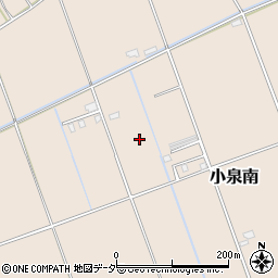 茨城県潮来市小泉南周辺の地図