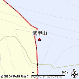 武甲山山頂トイレ周辺の地図