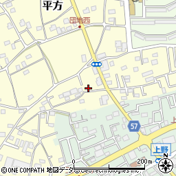 埼玉県上尾市平方4267-4周辺の地図