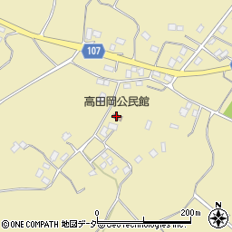 高田岡公民館周辺の地図