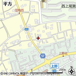 埼玉県上尾市平方4289-8周辺の地図