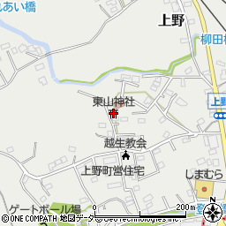 東山神社周辺の地図