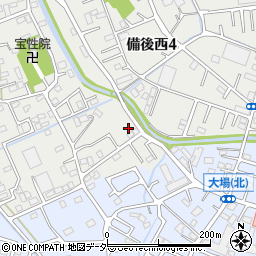 埼玉県春日部市武里中野23周辺の地図