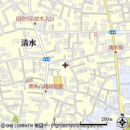 千葉県野田市清水120周辺の地図