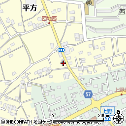 埼玉県上尾市平方4279周辺の地図
