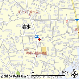 千葉県野田市清水118周辺の地図
