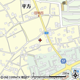 埼玉県上尾市平方4267-20周辺の地図