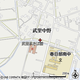埼玉県春日部市武里中野317-2周辺の地図