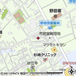 千葉県野田市宮崎80周辺の地図