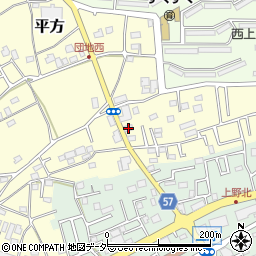 埼玉県上尾市平方4284周辺の地図