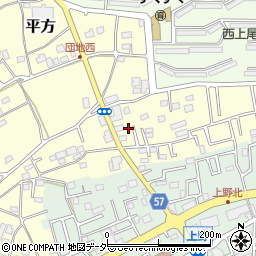 埼玉県上尾市平方4287周辺の地図