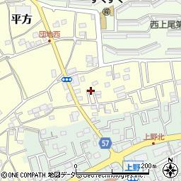 埼玉県上尾市平方4288周辺の地図