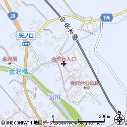 金沢台入口周辺の地図