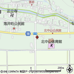 北中山郵便局周辺の地図