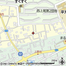 埼玉県上尾市平方4314-6周辺の地図