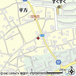 埼玉県上尾市平方4275周辺の地図