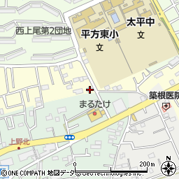 埼玉県上尾市平方4341-1周辺の地図