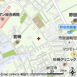 千葉県野田市宮崎89周辺の地図