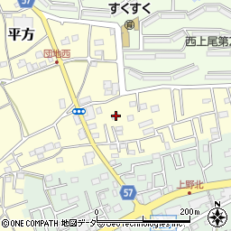 埼玉県上尾市平方4294-1周辺の地図