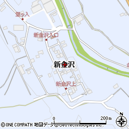 長野県茅野市金沢新金沢周辺の地図