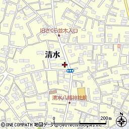 千葉県野田市清水654-20周辺の地図