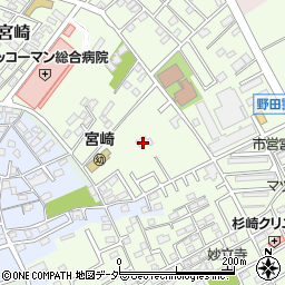 千葉県野田市宮崎93周辺の地図