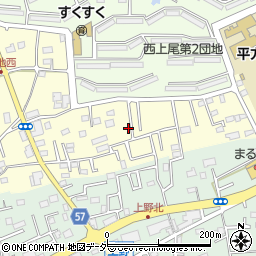 埼玉県上尾市平方4314-7周辺の地図