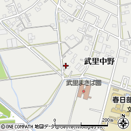 埼玉県春日部市武里中野401周辺の地図