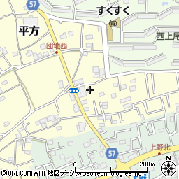 埼玉県上尾市平方4286周辺の地図