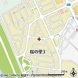 千葉県野田市桜の里周辺の地図