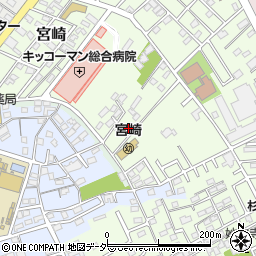 千葉県野田市宮崎98-10周辺の地図
