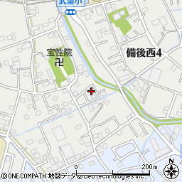 埼玉県春日部市武里中野34周辺の地図
