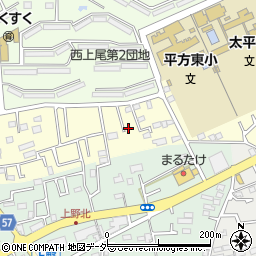 埼玉県上尾市平方4334-8周辺の地図