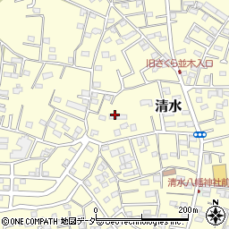 千葉県野田市清水648-2周辺の地図