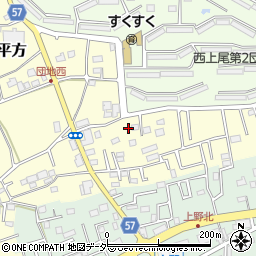 埼玉県上尾市平方4296周辺の地図